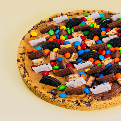 pizza de galleta con toppings galaxy